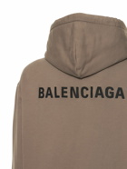 BALENCIAGA - Logo Embroidery Cotton Hoodie