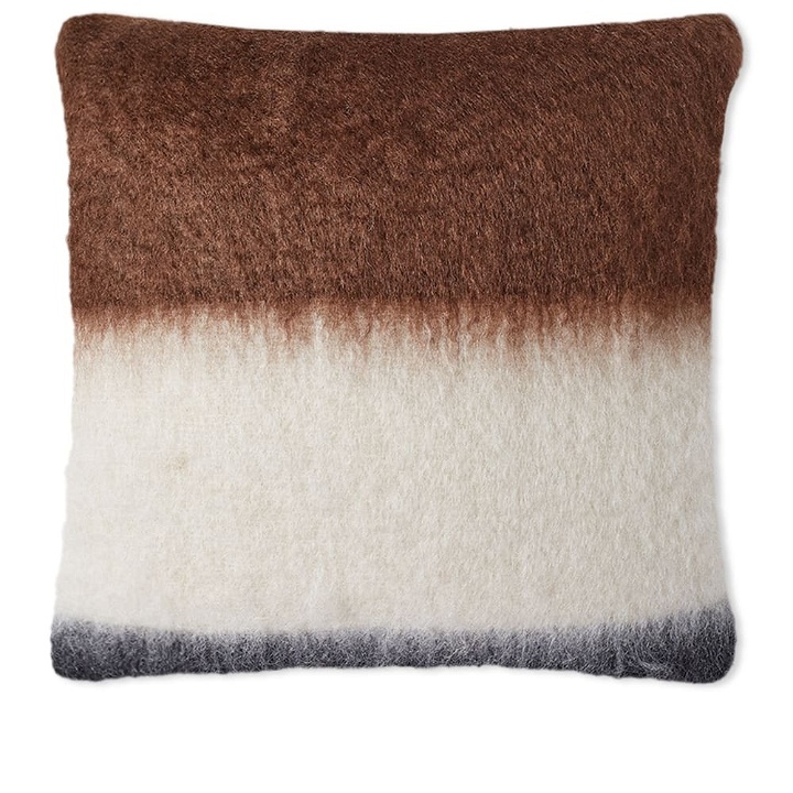 Photo: Viso Project Mohair Cushion in Brown/White/Black