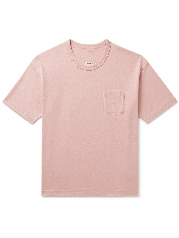 Photo: Visvim - Jumbo Cotton and Cashmere-Blend Jersey T-Shirt - Pink