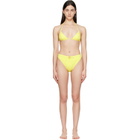 BALMAIN Yellow Triangle High Brief Bikini