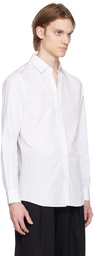 Moschino White Embroidered Shirt