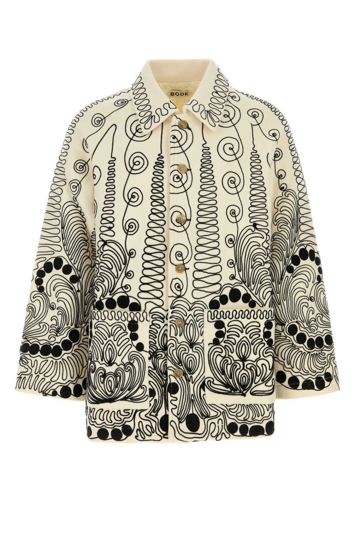 Bode Black Farm Souvenir Jacket Bode