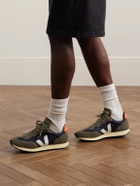 Veja - Rio Branco Leather-Trimmed Alveomesh and Suede Sneakers - Green