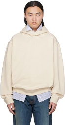 Maison Margiela Off-White Embroidered Hoodie