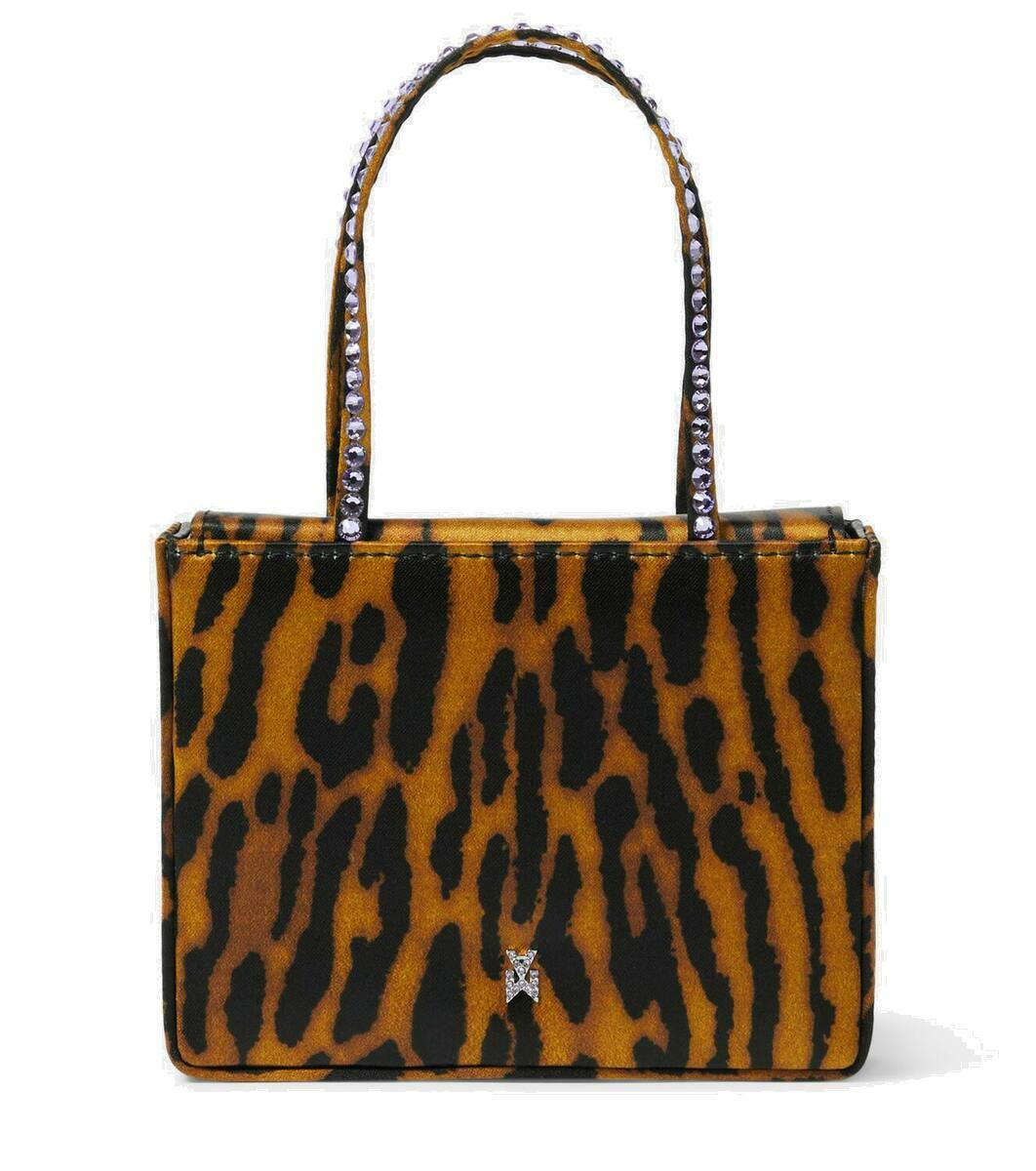 トートバッグ AMINA MUADDI Orange Satin Vittoria Crystal Handbag Amina Muaddi Vittoria Crystal satin tote bag - Polo Avenue