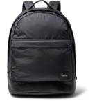 Paul Smith - Leather-Trimmed Shell Backpack - Navy