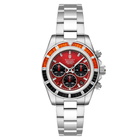 Duxot Accelero Rainbow Chronograph Quartz Red Dial Mens Watch DX-2064-AA
