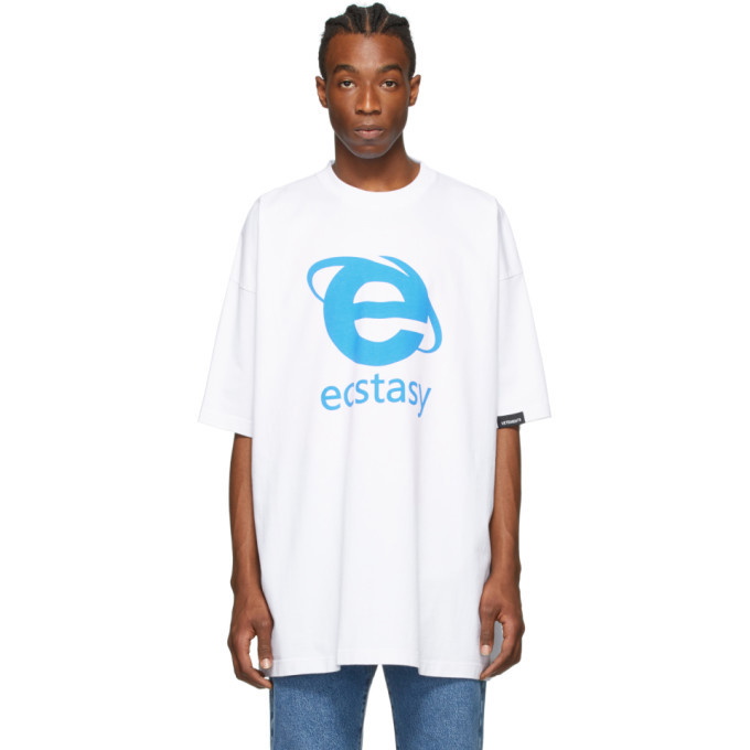 Photo: VETEMENTS White Oversized Ecstasy T-Shirt