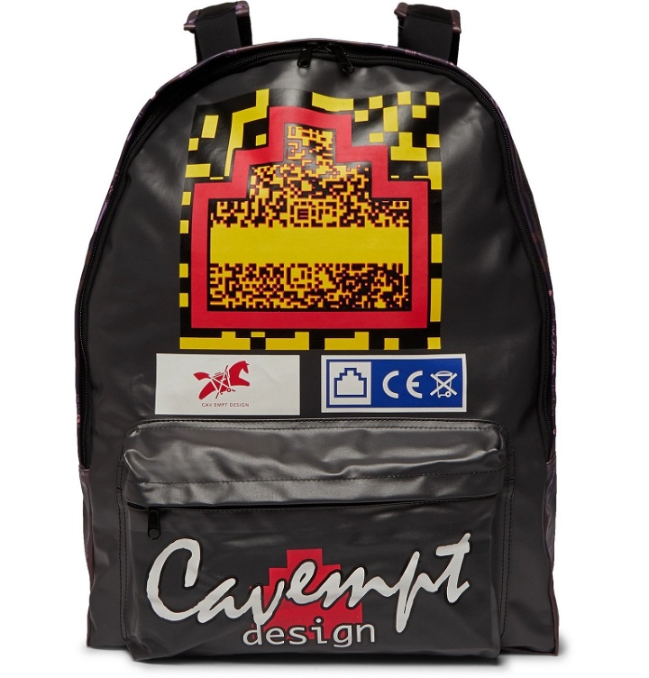 Photo: Cav Empt - Printed Coated-Canvas Backpack - Black