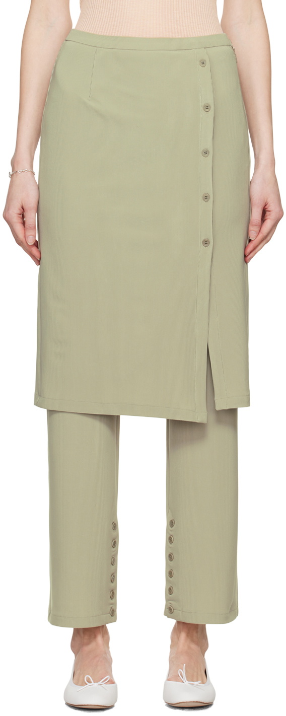 Youth Beige Layered Trousers