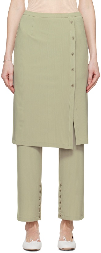 Photo: Youth Beige Layered Trousers