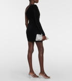 Alexandre Vauthier One-shoulder velvet minidress