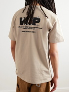 Carhartt WIP - Pest Control Logo-Print Cotton-Jersey T-Shirt - Neutrals