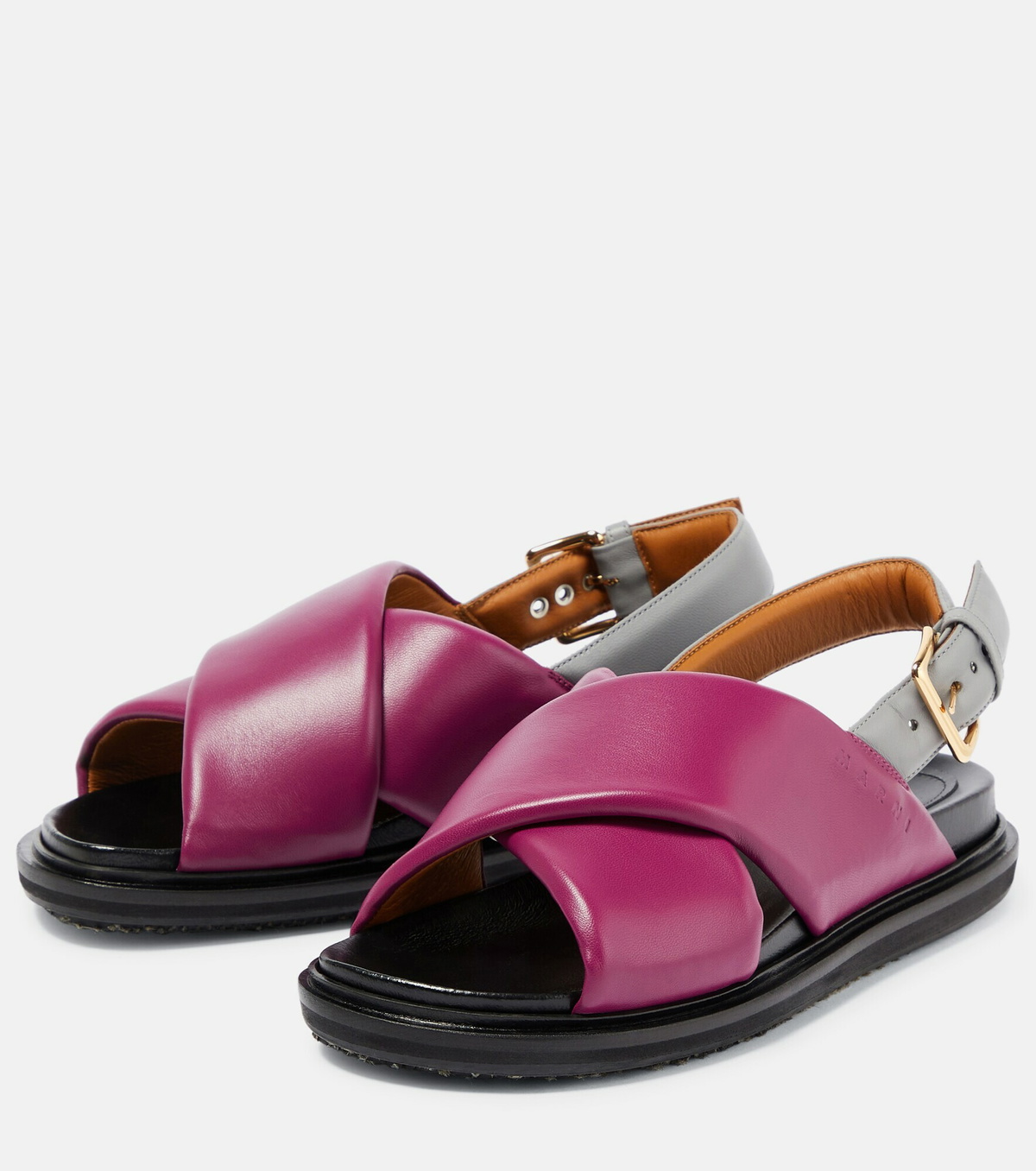 Marni - Fussbett flat leather sandals Marni Marni - Fussbett flat leather sandals Marni