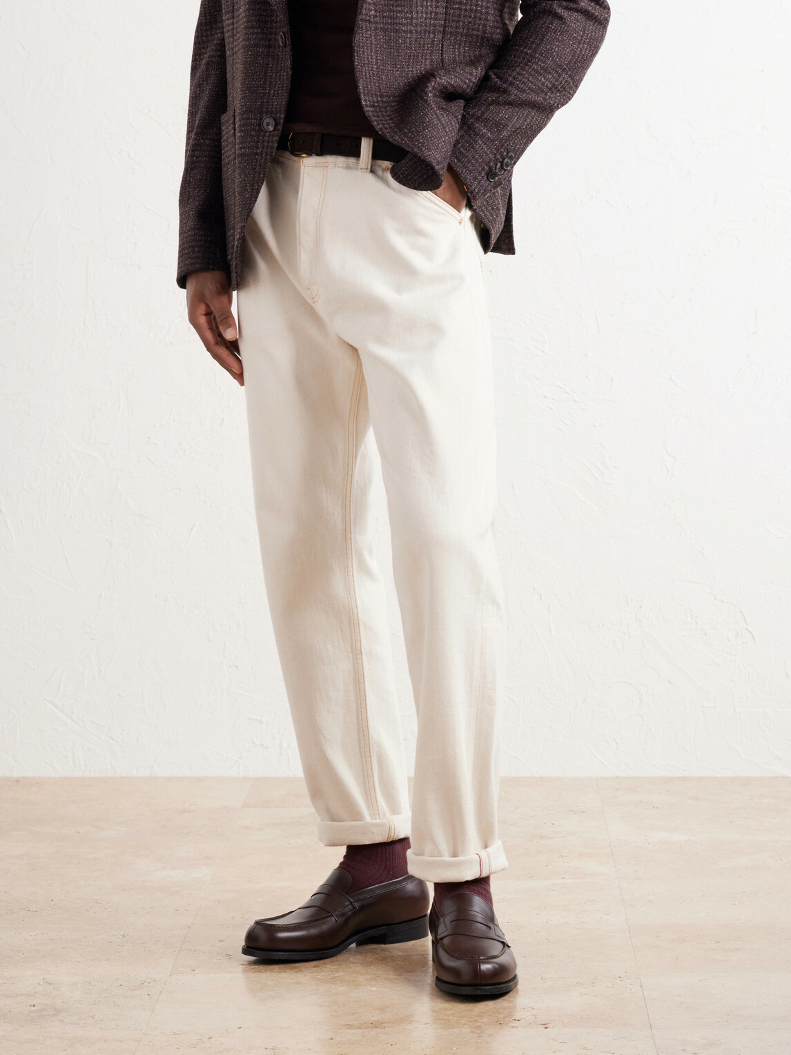 J.M. Weston - 180 Leather Penny Loafers - Brown