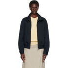 TONYWACK Navy High Density Cotton Harrington Jacket