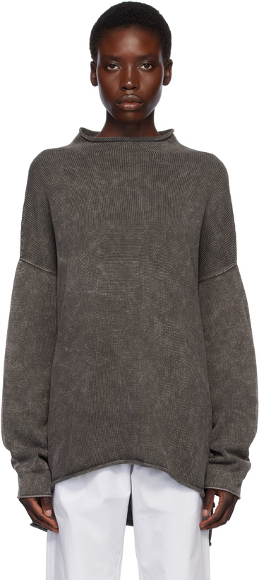 Photo: Lauren Manoogian Gray Fade Rollneck Sweater