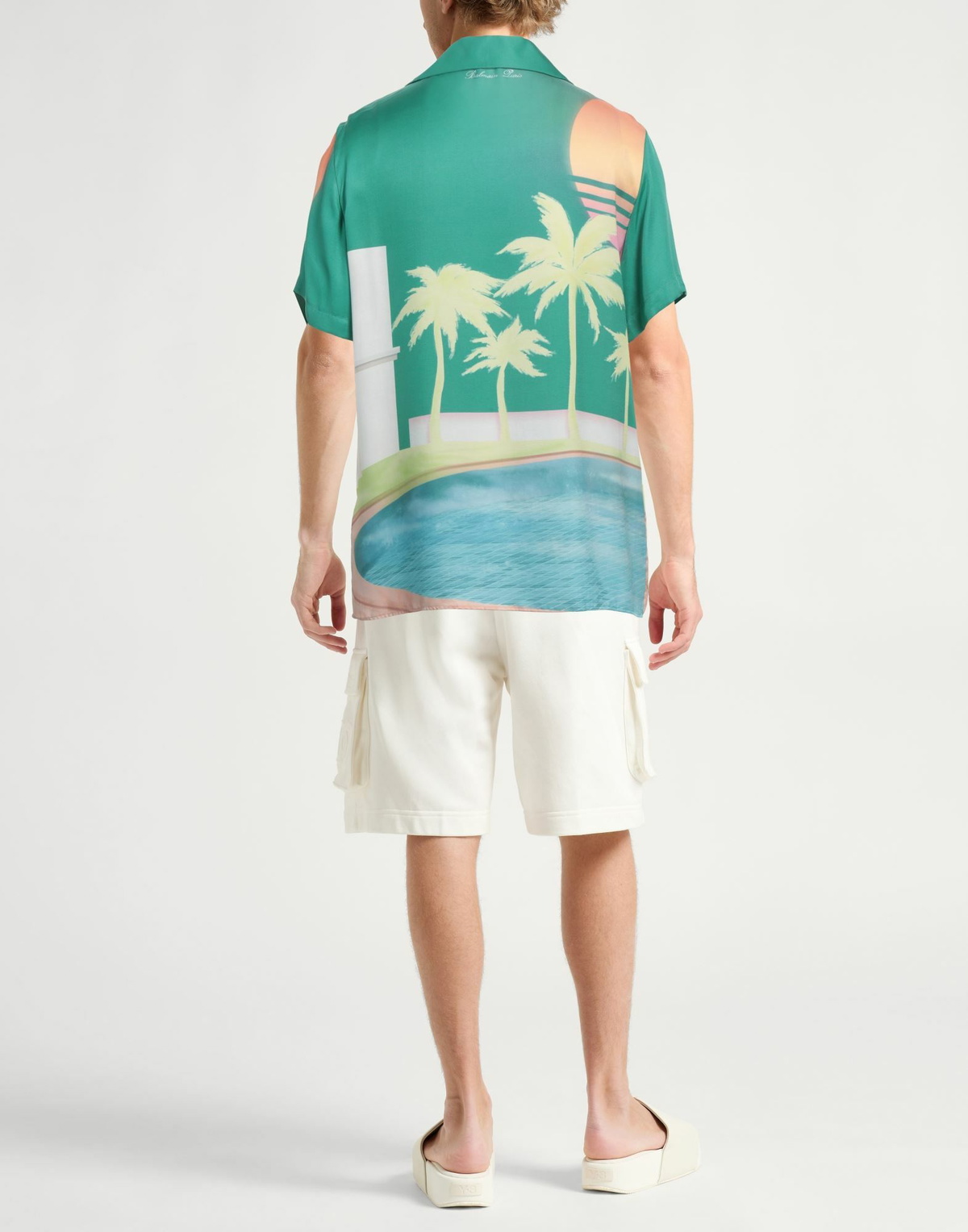 Balmain Mens Shirt in Green