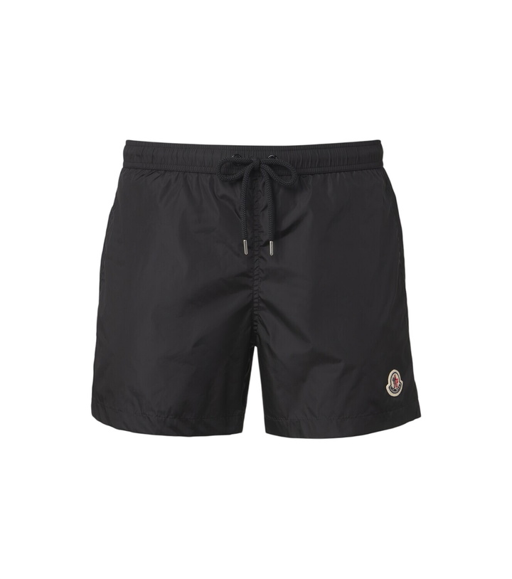 Photo: Moncler Logo swim trunks