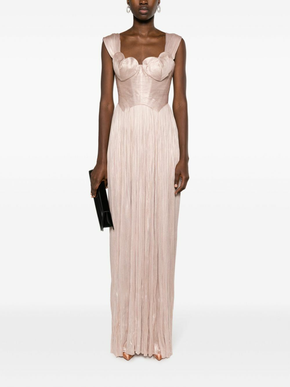 Maria Lucia Hohan Pink Sabina Pleated Maxi Gown Maria Lucia Hohan