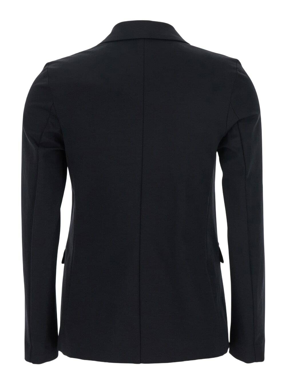 Merci Black Double-breasted Jacket With Peak Revers In Fabric Woman