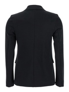 Merci Black Double-breasted Jacket With Peak Revers In Fabric Woman