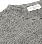 OFFICINE GÉNÉRALE - Heather Mélange Linen T-Shirt - Gray