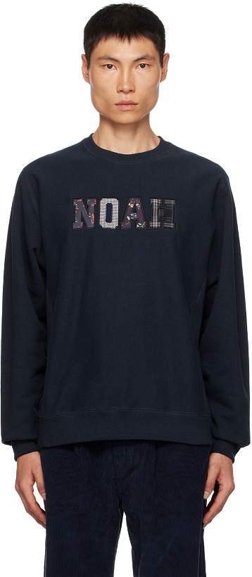 Photo: Noah Navy Appliqué Sweatshirt