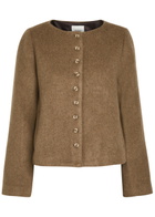 Reformation Lucia Wool-blend Coat Brown