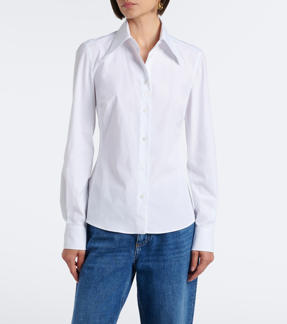 Dolce&Gabbana Cotton-blend poplin shirt