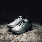 END. x Y-3 A3 Control Sneaker in Black/Metallic Silver/Court Green