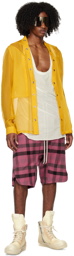 Rick Owens Yellow Fogpocket Larry Shirt
