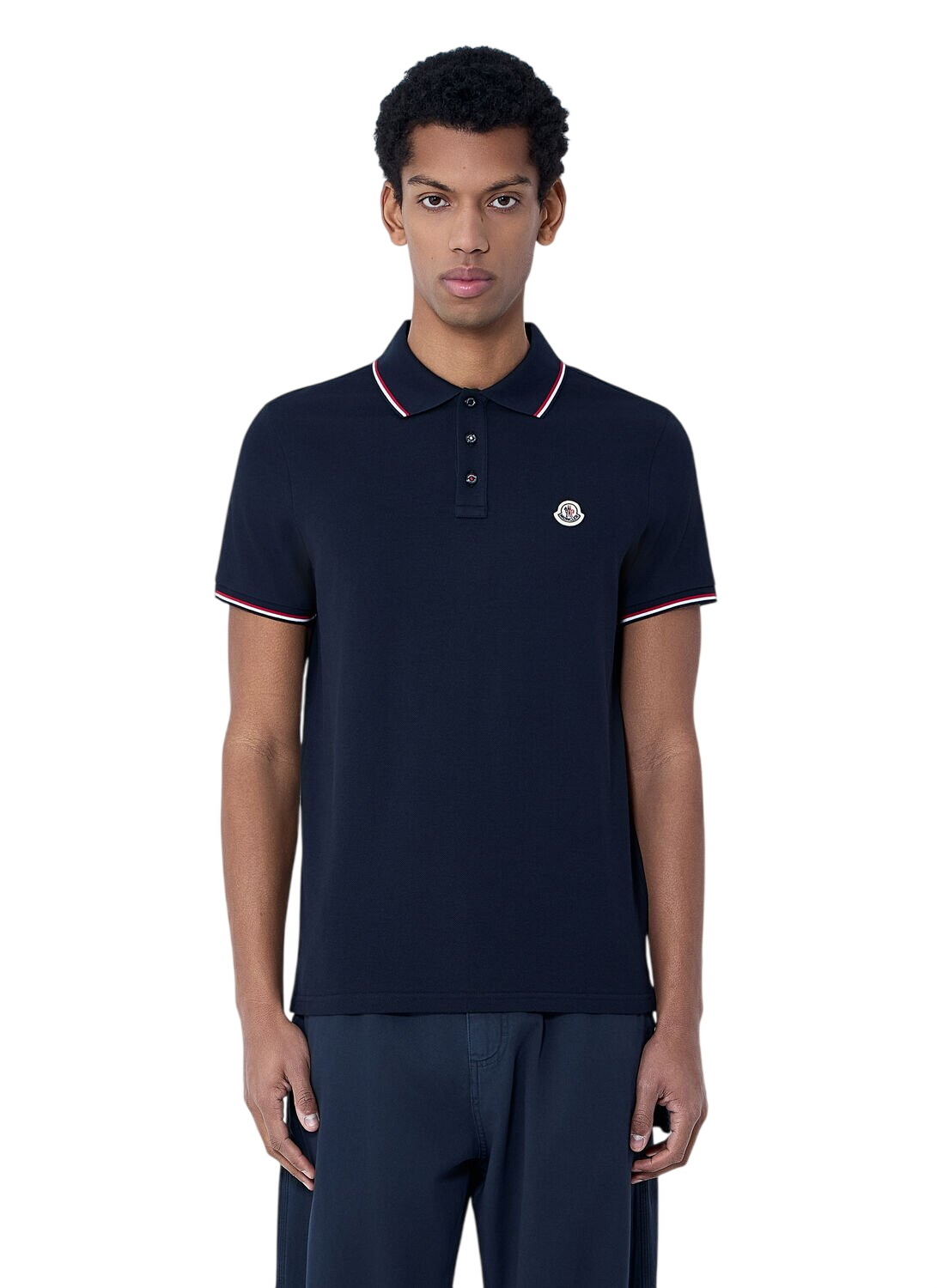 Moncler Cotton piqué polo shirt Moncler