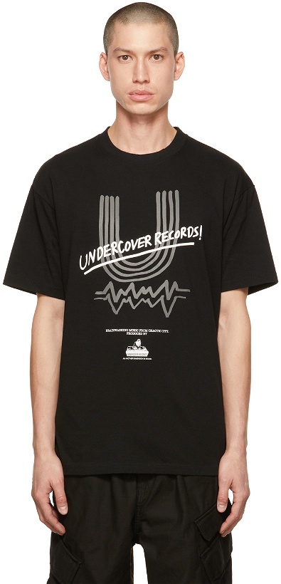 Photo: UNDERCOVER Black 'Records!' T-Shirt