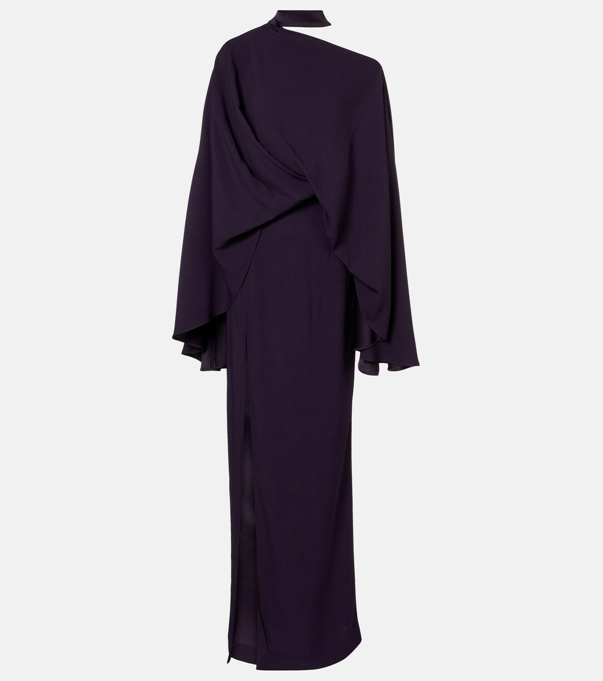 Taller Marmo Brooks scarf-detail crêpe cady gown