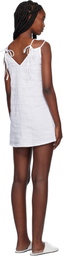 Deiji Studios White Looped Minidress