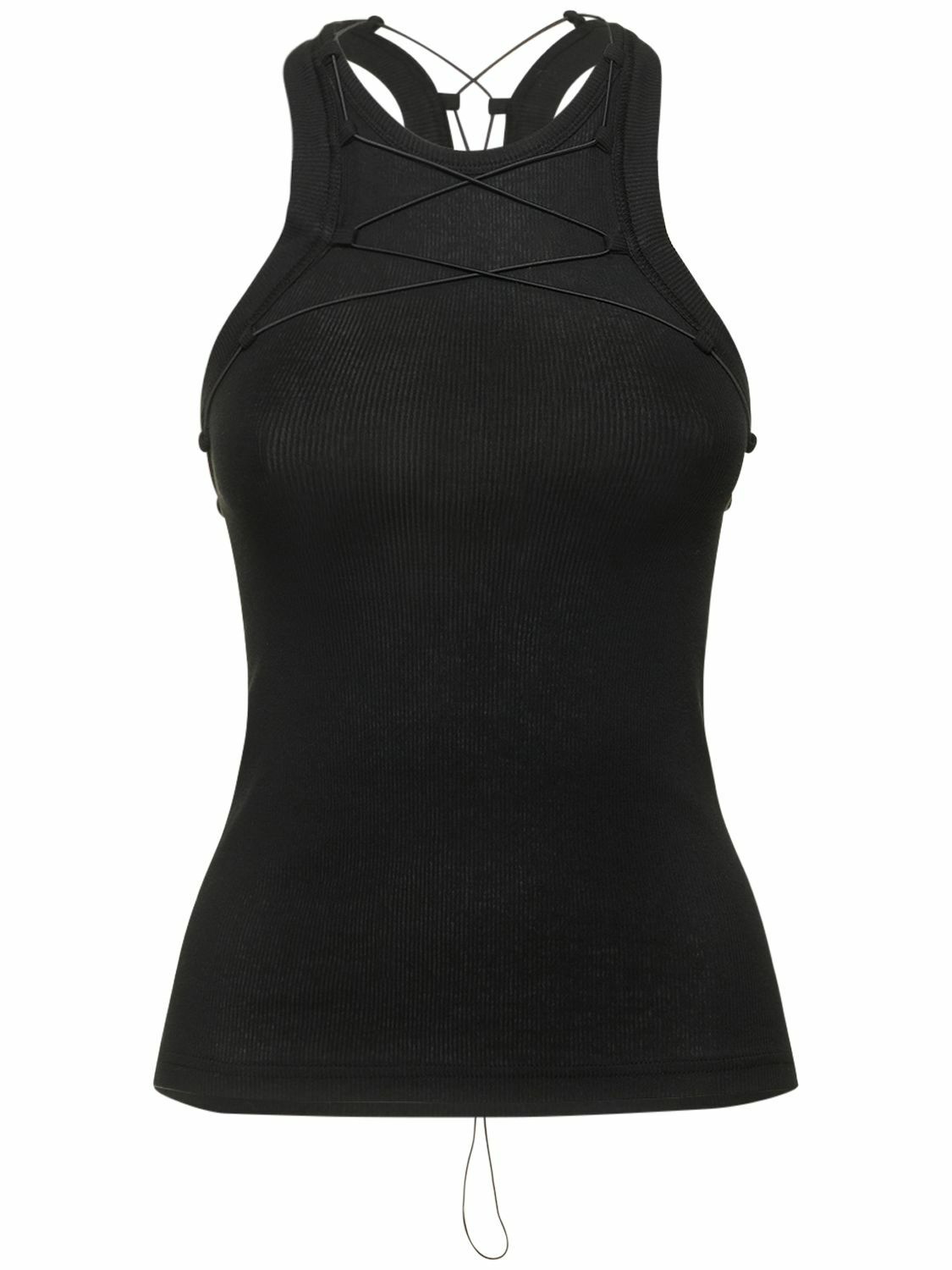 DION LEE CONTOUR Rib Corset Top Black XS SSENSE Farfetch Designer $149.00 -  PicClick AU