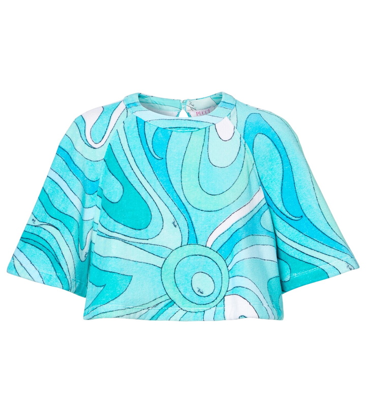 Photo: Pucci Iride cotton terry crop top