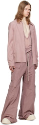 Rick Owens Pink Cargobelas Cargo Pants