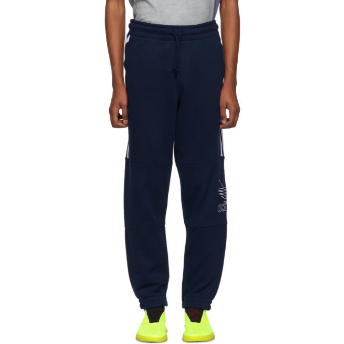 Photo: adidas Originals Navy Outline Logo Sweatpants
