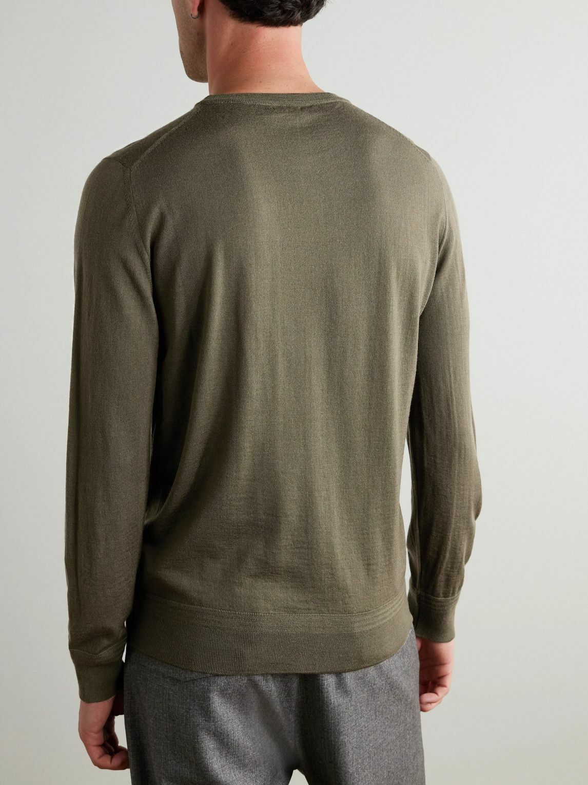 Barena - Ato Slim-Fit Merino Wool Sweater - Green