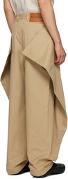 JW Anderson Beige Kite Trousers