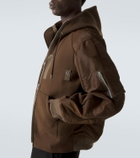 Sacai Cotton-blend and twill hoodie