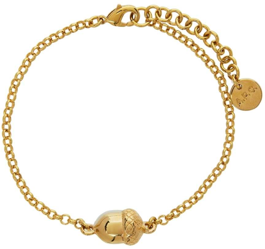A.P.C. Gold Acorn Bracelet