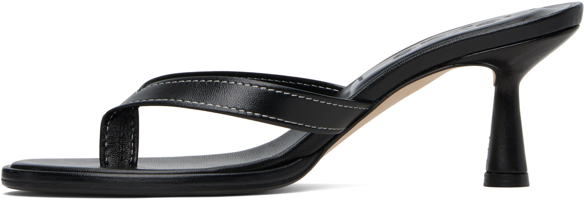 靴 Aeyde Leigh Leather Toe-Post Sandals 40 Aeyde Black Daphne Leather Toe-Post Heeled Sandals Aeyde