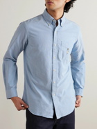 Polo Ralph Lauren - Button-Down Logo-Embroidered Cotton Oxford Shirt - Blue