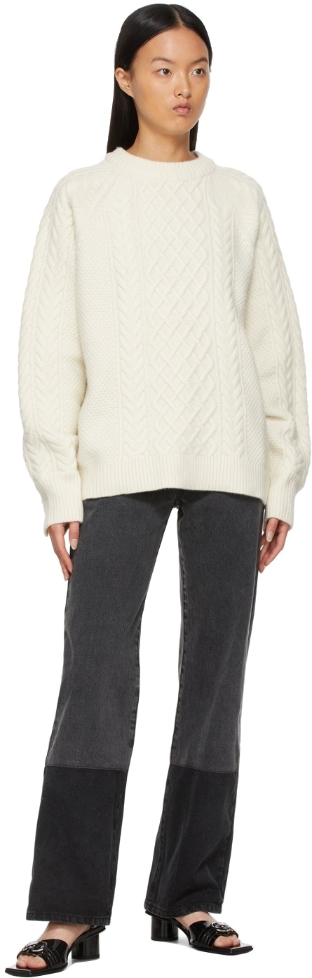 DRAE Off-White Wool & Cashmere Sweater