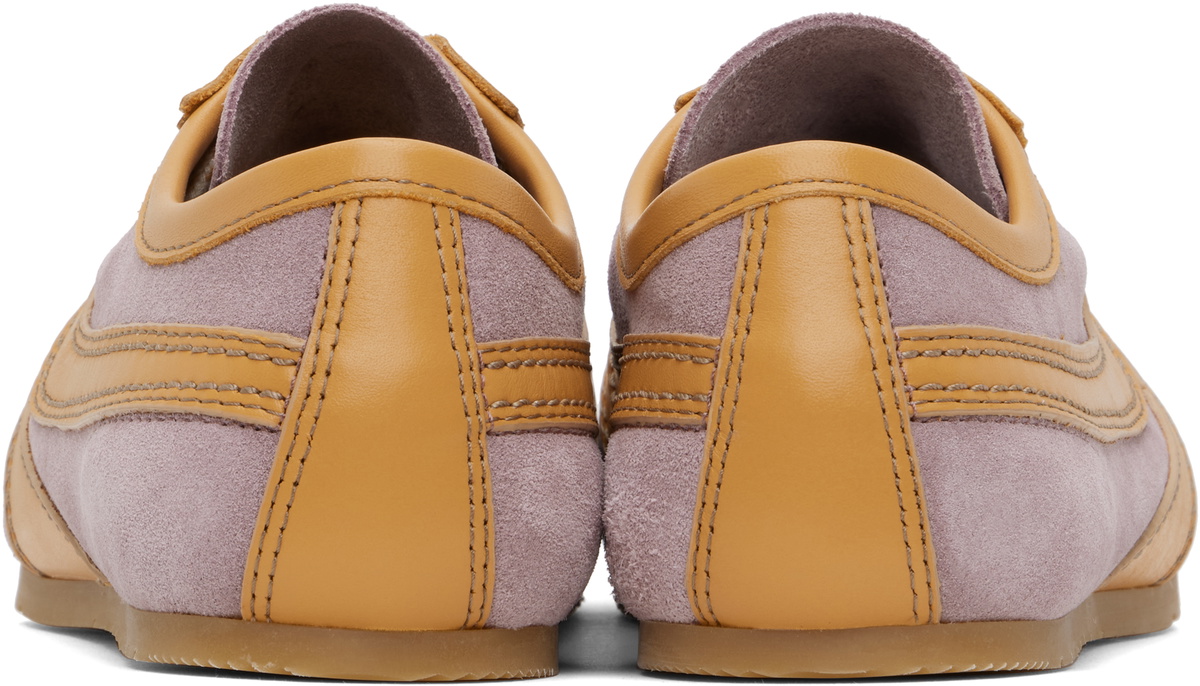Dries Van Noten Pink & Tan Suede Sneakers Dries Van Noten
