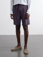 Derek Rose - Basel Straight-Leg Stretch-Modal Jersey Drawstring Pyjama Shorts - Blue