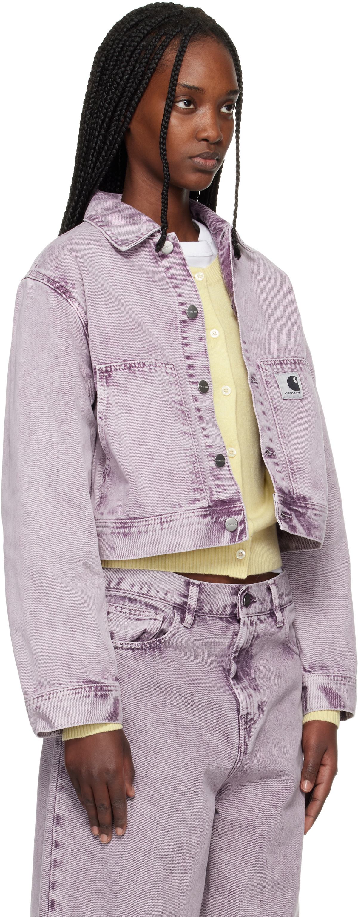 Carhartt Work In Progress Purple Arca Denim Jacket